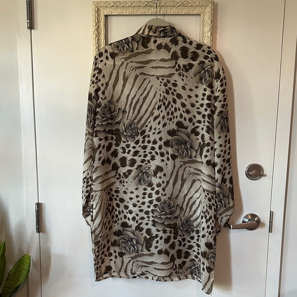 PERCEPTIONS BY IRENE B. | Vintage Long Sleeve Animal Print Dress - Picture 10 of 12